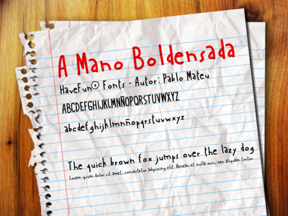 A Mano Boldensada: A Handwritten Font for Captivating Campaigns