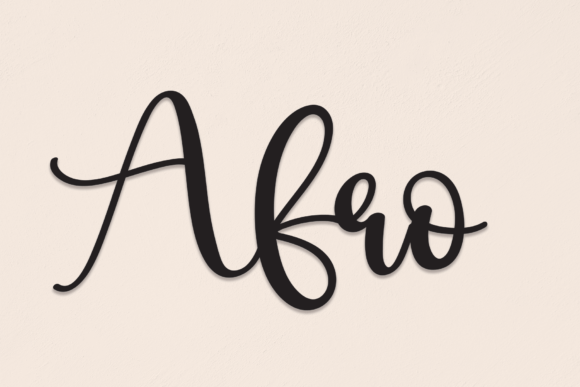 Afro Font for Small Business Branding and Design