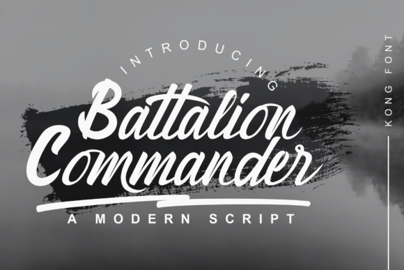 Battalion Commander Font for Creative Makers