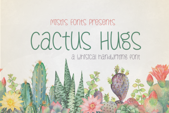 Cactus Hugs Font: A Playful Script for Creative Makers