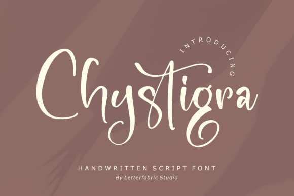 Chystigra: A Handwritten Font for Elegant Design