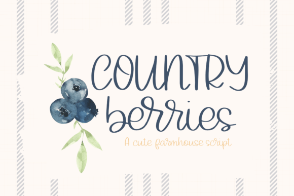 Country Berries Font for Creative Projects