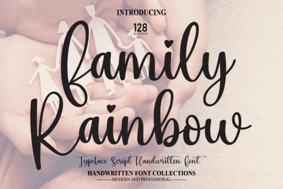 Family Rainbow Font for Editorial Design and Creative Publishing