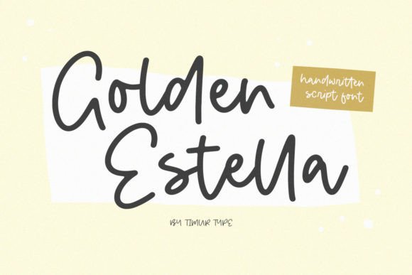 Golden Estella Font for Creative Campaigns
