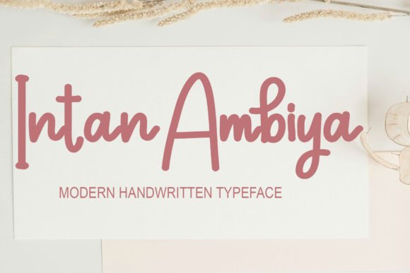 Intan Ambiya Font for Creative Projects