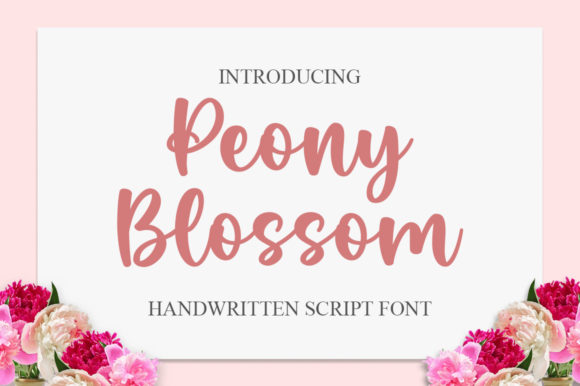 Peony Blossom: A Timeless Handwritten Font for Editorial Design