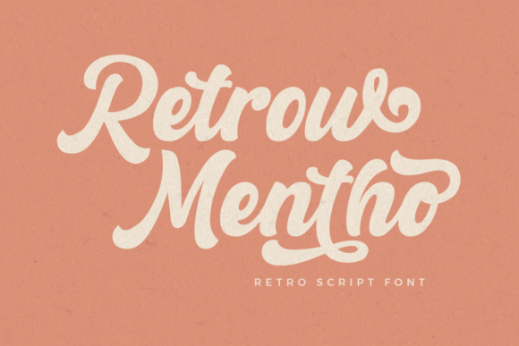 Retrow Mentho Font for Retro Web Design and Branding