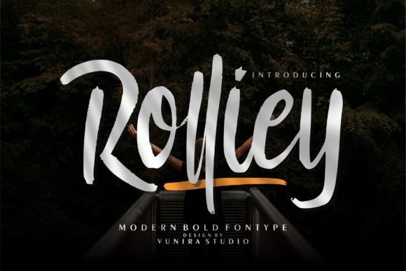 Rolliey Font Review: A Bold Handwritten Typeface for Creative Makers