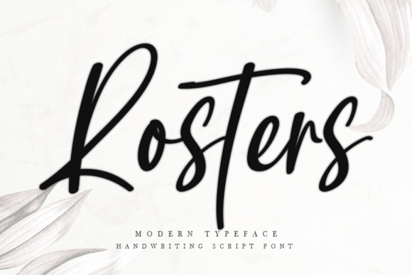 Rosters Font: Stylish Handwritten Type