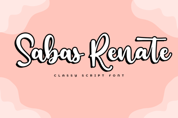 Sabas Renate Font for Creative Projects