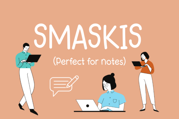 Smaskis Font: A Handwritten Typeface for Thoughtful Design