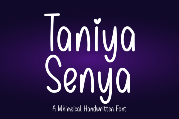 Taniya Senya: A Playful Font for Creative Projects