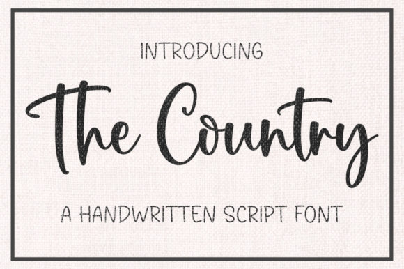 The Country Font for Editorial Elegance