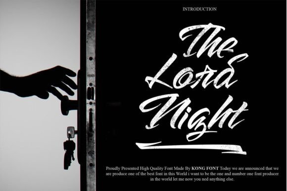 The Lord Night Font for Business Branding