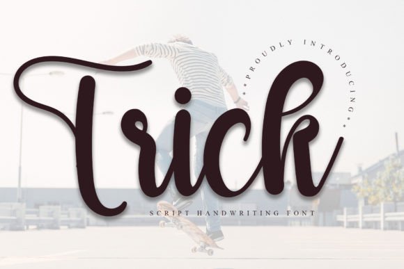 Trick: A Handwritten Font for Elegant Design