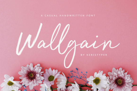 Wallgain: A Handwritten Font for Memorable Branding and Campaigns