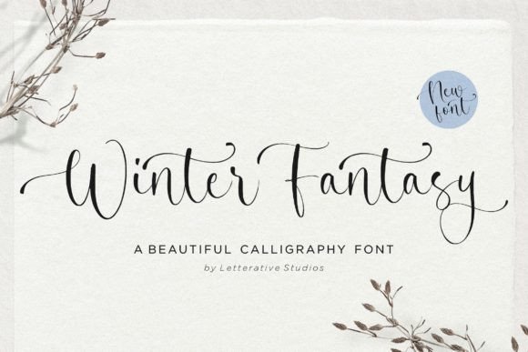 Winter Fantasy Font for Editorial Elegance and Design Impact